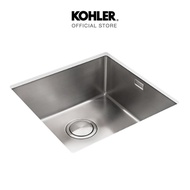 KOHLER Kitchen sink Prologue R10 อ่างล้างจานสแตนเลส 1 หลุม รุ่น โปรล็อก อาร์เท็น K-23014X-H-NA