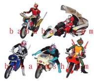 Bandai 幪面超人電單車扭蛋 仮面超人電單車扭蛋 假面騎士電單車扭蛋 龍騎 空娥  亞馬遜 1號 Super one 全新套裝 Masked Rider 扭蛋(一套5連5張蛋紙) 從未開過原封膠袋