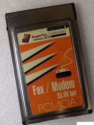 (可換) 手提電腦 notebook eagletec pcmcia 33.6K fax modem card 傳真 調解器咭