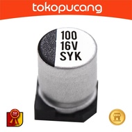 Elco SMD 100uF 16v aluminum electronic 100 uF 16 V 16volt 16 volt