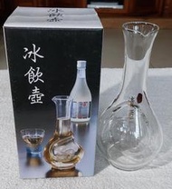 玻璃瓶(48)~空瓶~玉泉 冰飲清酒~冰飲壺~無杯子~高約22.5cm