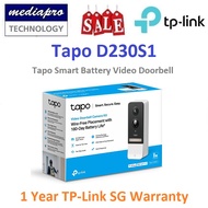 TP-LINK Tapo D230S1 2K 5MP Colour Night Vision Tapo Smart Battery Video Doorbell - 1 Year Local TP-Link Warranty