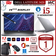 Dell Latitude 5420-11TH GEN TOUCH Intel Core i5 /14" FHD Touchscreen/Up to 32GB DDR4 RAM/Up to 1TB