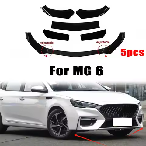 5Pcs ABS Material Universal Car Front Bumper Separator Bumper Lip Body Kit Duck Lip Separator For MG