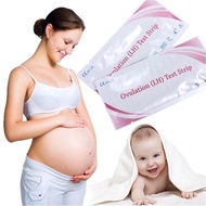 ⊿20pcs Early Pregnancy Ovulation Test Strip Predictor Fertility Kit Stick for Urine Measure Test Kit☃