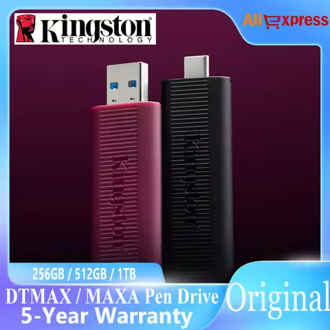 Kingston DataTraveler Max USB 3.2 Gen 2 Series Flash Drive DTMAX USB-C USB-A Pen Drive 256GB 512GB 1