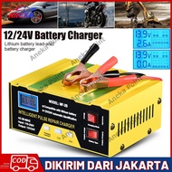 Asli Charger Aki 12V/24V 6-105AH MF-2B Accu Mobil Dan Motor 12 Dan 24 Volt Smart Battery Charger Mob