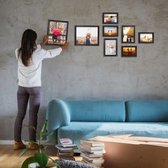 Giftgarden 10-Pack Black Picture Frames for Multiple Sizes Photos, Two 8x10, Four 5x7, Four 4x6, Mul