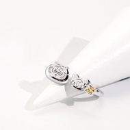 我不是胖虎經典系列-胖虎與小黃毛晶鑽純銀戒指