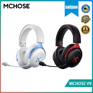 MCHOSE V9 three mode game video game headset, 360 ° noise reduction microphone, low delay USB video 