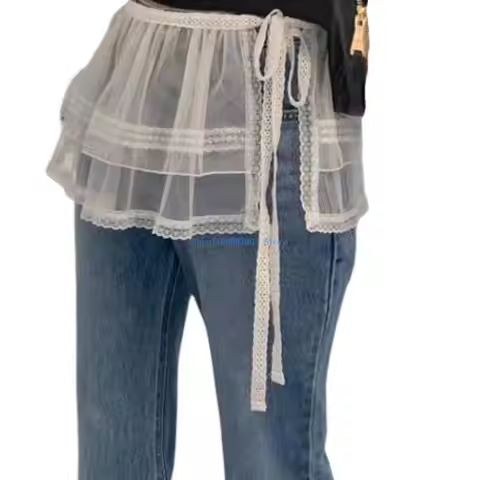 N7YF Sophisticated Lace Skirt Offering Touch Of Comfort And for Fashion Women