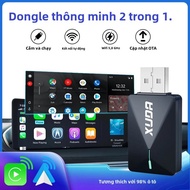Hộp Mini CarPlay & Android Auto Không Dây 2 Trong 1 XUDA - Kết Nối Tự Động Plug & Play Tương Thích V