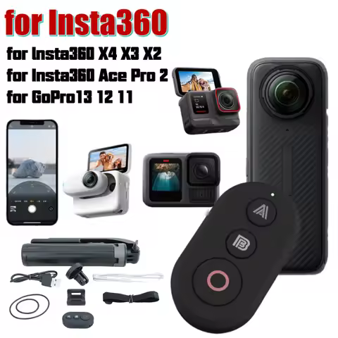 Suitable For Insta360 And Gopro Sports Cameras Bluetooth Remote Control 360 X2 X3 X4 X5 Go3 Ace Pro 