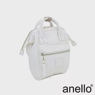 anello 新版2代輕質皮革經典口金迷你後背包 Mini size- 象牙白