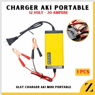 Charger Aki Mobil Casan Aki Mobil Motor Portable 12V 20A Alat Cas Aki Casan Accu Otomatis Mobil Motor Portable Mini 12V 20A