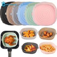 Reusable Colorful Silicone Air Fryers Liner/ Heat-resistant Baking Pan For Fried Pizza Chicken/ Kitchen Barbecue Accessories