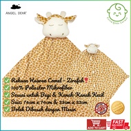 Angel Dear Blanket Lovie Plushie  Selimut  Gebu  Brown Giraffe Hadiah Baby Newborn Gift Set Toddler