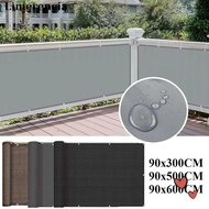 IFFINE Balcony Shade Cloth, 3/5/6M Waterproof Sun Shading Sails, Thicken Fence Patio Protection  Gar
