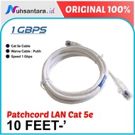 [ORIGINAL] Patch Cord UTP Cat5e 10 Feet Patchcord LAN AMP Commscope UTP 10ft 3m White