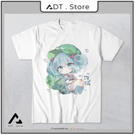 Áo thun Touhou Project Nitori Kawashiro Chibi Kawaii Shirt ngắn tay