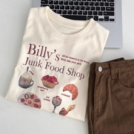 COD (Bangkok Delivery)BOOM Shop S117 Limited dessert Coffee Set oversize Shirt cotton T-Shirt 53582