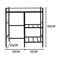 Carbon Steel Stove Rack  Gas Storage Rack Kitchen Stove shelf Cooking Table Rack Dapur Rak Memasak