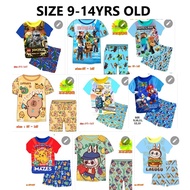 Short Sleeve Short pant BOY  Big Size Pyjama Pj home wear 8YRS OLD UP TO 13YRS OLD