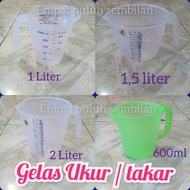 Measuring cup transparent measuring cup 1L 2L plastic measuring cup/ liter cake measuring cup