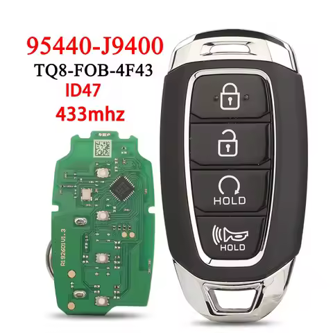 jingyuqin 4 Buttons Smart Car Key Fob FCC 95440-J9400 47Chip TQ8-FOB-4F43 433Mhz For Hyundai Kona 20