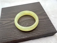 雞油黃老黃玉玉化玉鐲手鐲/適51、52、53圈口/女兒鐲/送禮/