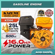 Agrishop KAZUMI JAPAN Petrol Gasoline Engine KZ500 | 16HP 9.6kW 500cc Recoil Start Air-Cooled 4-Stro