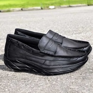 Portibee Cunha Men's Black Formal Slip On Loafers Shoes Loafers Casual Slop Synthetic Leather PU Pre