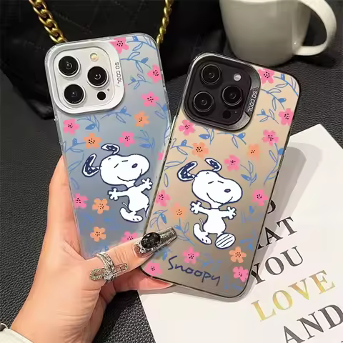 Cute Happy Snoopy Casing For Samsung Galaxy A16 A15 A21S A72 A52 A52S A06 A03S A51 A31 A71 M31 M23 C