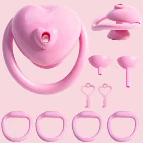 Heart-shaped Portable Negative Chastity Belt for Female Impersonators Urinary Support Device Negativ