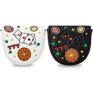 Semicircle Golf Club Soft Protective Cover 777 Poker Dice DF3 Strong Magnetic Closing Putter Cover G