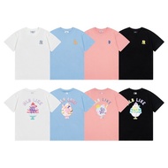 Korea Korea MLB Summer 24 High Version New Style Ice Cream Print Men Women Same Style Short-Sleeved T-Shirt Loose All-Match