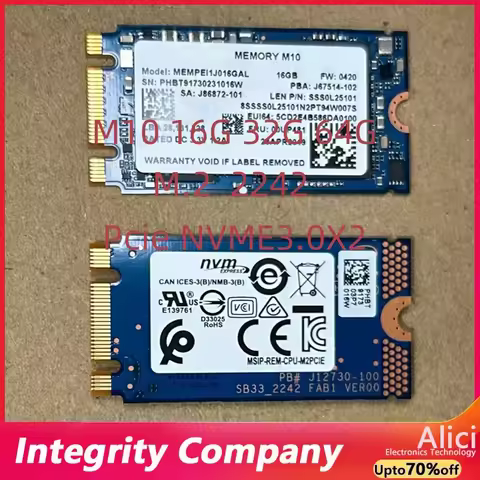 Original For Intel optane 2nd generation M10 64G 32G 16G 2280 2242 M.2 solid-state SSD memory accele