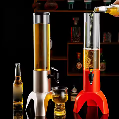 Mimosa Tower Dispenser Clearly Visible Convenient Easy to Clean Tabletop Beer Dispenser for Bar Cafe