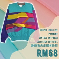 RM68 SHOPEE LOCKED LIVE VINTAGE KNITWEAR COLLECTOR EDITION'S.