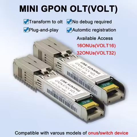 VOLT GPON MINI OLT Modular SFP+1.25G/2.5G stick8km optica moduleplug-and-play One module OLT SFP opt