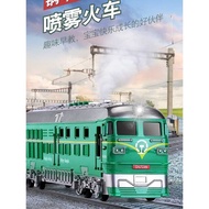 2024 Children's Toy Car 1 to 3 Years Old Green Leather Train Old Train High-Rail Subway Boy 2 Years 