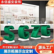 Atmosphere Product Exhibition Cabinet Exhibition Display Cabinet Display Table Letter Glass Jewelry 