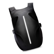 doorslay Motorcycle Helmet Backpack 45L Large Capacity Rainproof Nylon for Men with Reflective Strip