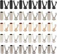 30 Sets 5 Colors Shoelace Tips Alloy Shoelace Head and Cords End Metal Aglet Replacement Tips for DI