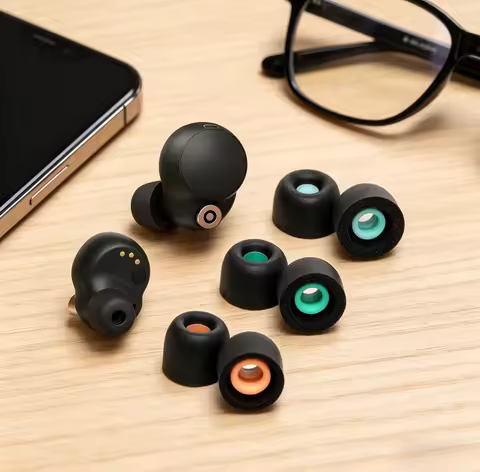 Memory Foam Ear Tips Replacement, Soft Comfort Earbuds Buds for Sony WF-1000XM3 WF-1000XM4, Anti-Sli