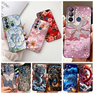 For Tecno Pop 5 LTE BD4 BD4i BD4a / Pop 5 BD1 BD2 BD3 Case Dragon Butterfly Floral Fashion Back Cove