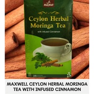 MAXWELL CEYLON HERBAL MORINGA TEA WITH INFUSED CINNAMON 25'S