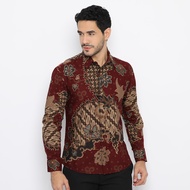 Enzy Batik Kemeja Batik Pria Anargya - Maroon