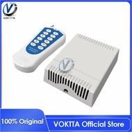 VOKTTA 1ชุด DC 12V 12ช่อง315MHz RF รีโมทคอนโทรลสวิตช์ส่งสัญญาณ + ตัวรับสัญญาณรีโมทควบคุมดิจิทัลไร้สา