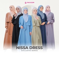 Gimi Hijab Nissa Dress|Korean Style|College Outfit